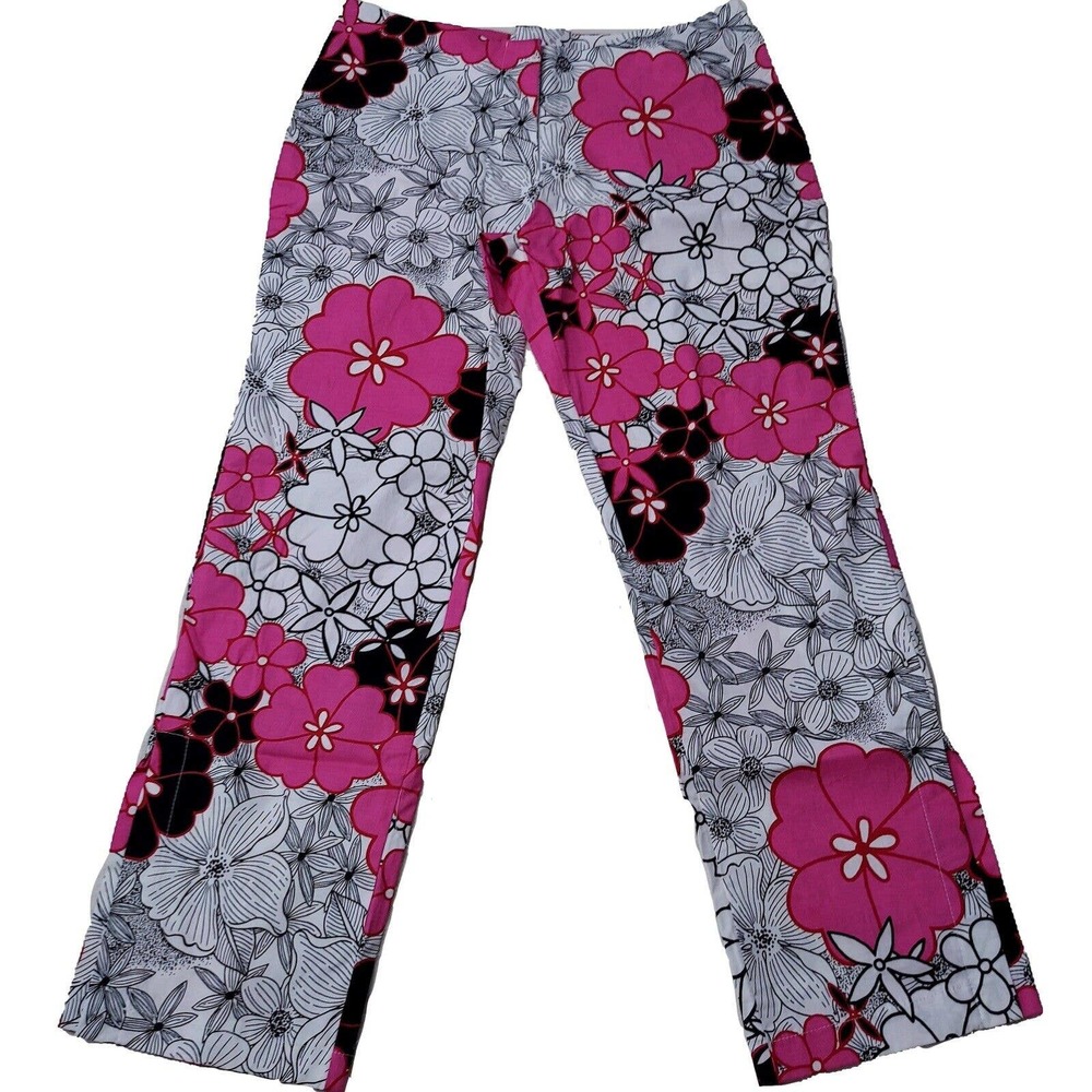 Y2k Pedal Pusher Capri Pants Size Small Mod Vintage 90s Pink Eye Candy